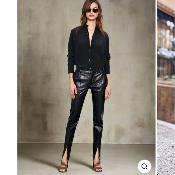 Duette NUC Vegan leather Embossed Pants- The Bleeker size XL - Picture 1 of 9